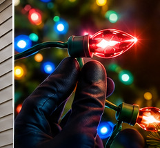 Commercial-grade C9 Christmas bulbs used on every Buell installation